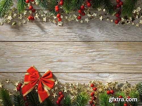 Christmas Wooden Backgrounds, 30xUHQ JPEG