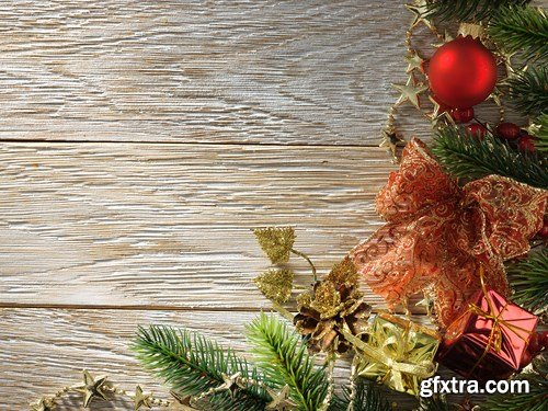 Christmas Wooden Backgrounds, 30xUHQ JPEG