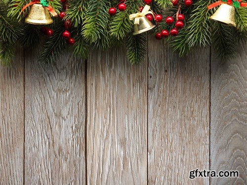 Christmas Wooden Backgrounds, 30xUHQ JPEG