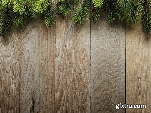 Christmas Wooden Backgrounds, 30xUHQ JPEG