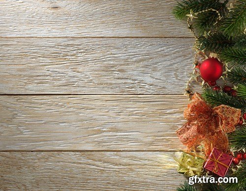 Christmas Wooden Backgrounds, 30xUHQ JPEG