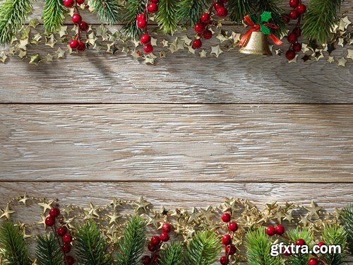 Christmas Wooden Backgrounds, 30xUHQ JPEG