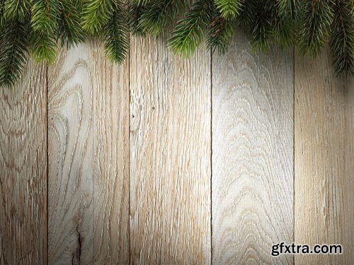 Christmas Wooden Backgrounds, 30xUHQ JPEG