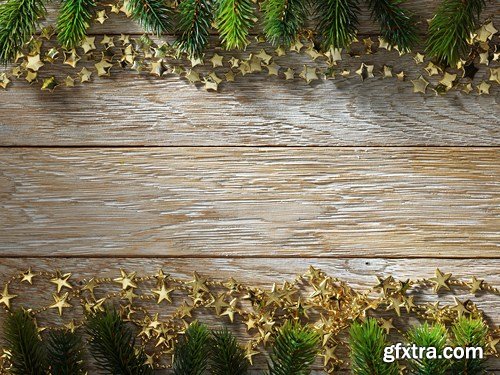 Christmas Wooden Backgrounds, 30xUHQ JPEG