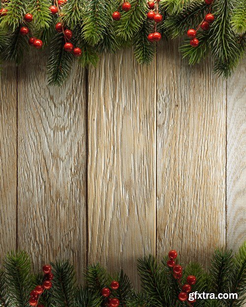 Christmas Wooden Backgrounds, 30xUHQ JPEG