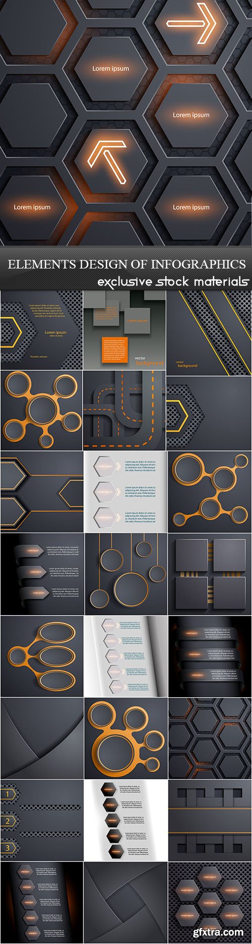 Elements Design of Infographics, 25xEPS