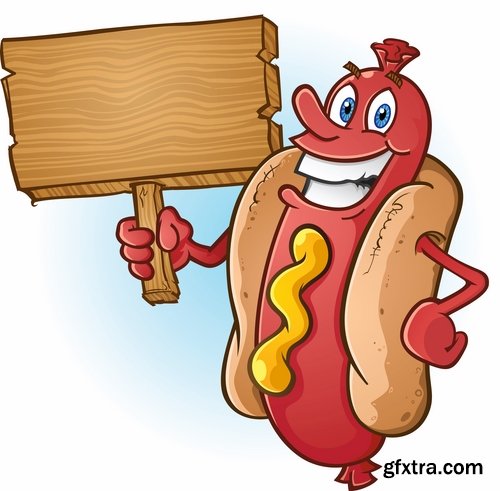 Collection of images of hot dog vector images 24 Eps