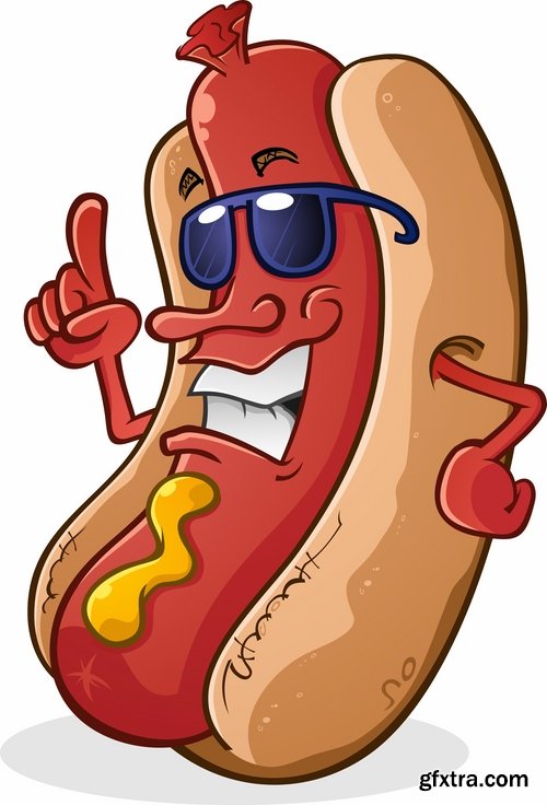 Collection of images of hot dog vector images 24 Eps