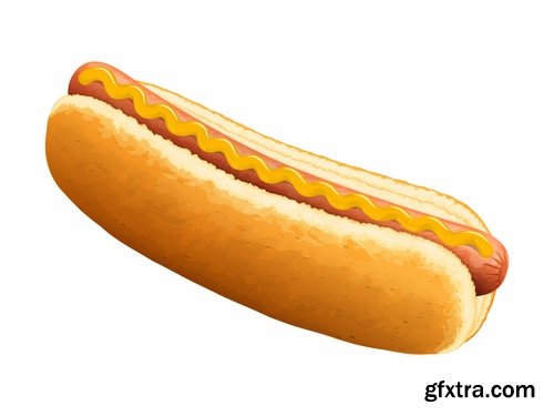 Collection of images of hot dog vector images 24 Eps