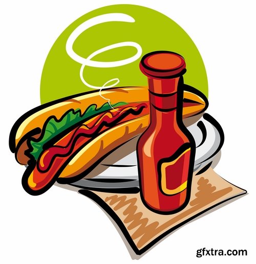 Collection of images of hot dog vector images 24 Eps