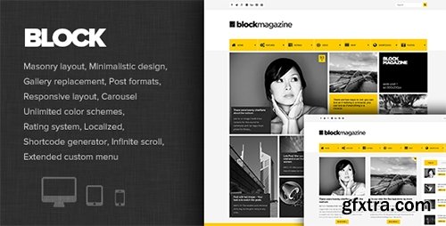 ThemeForest - Block Magazine v1.2 - Flat and Minimalist Blog Theme