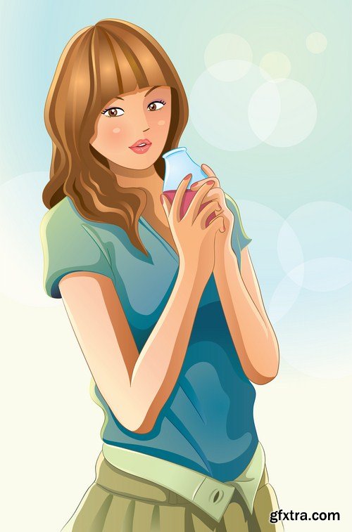 Girl Collection - 30 Vector