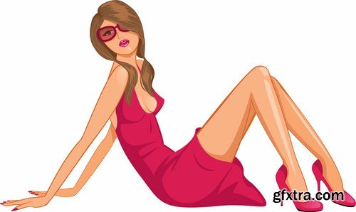 Girl Collection - 30 Vector