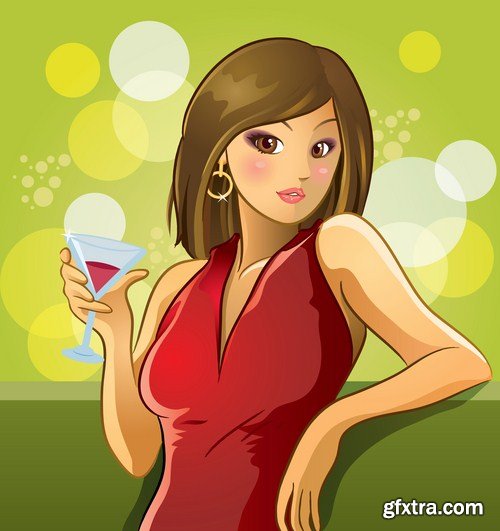 Girl Collection - 30 Vector