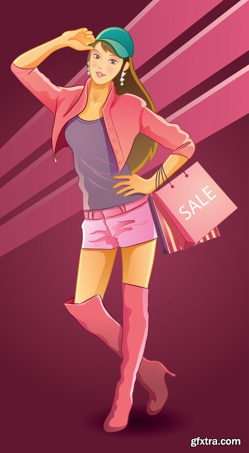 Girl Collection - 30 Vector