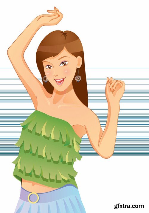 Girl Collection - 30 Vector