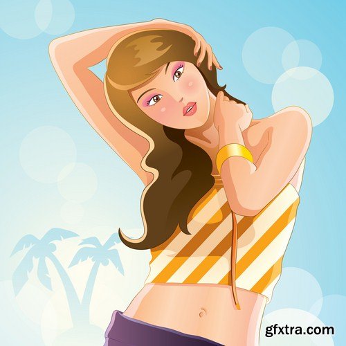 Girl Collection - 30 Vector