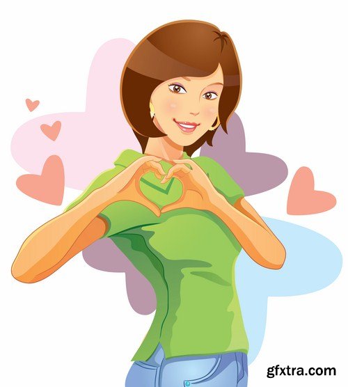 Girl Collection - 30 Vector