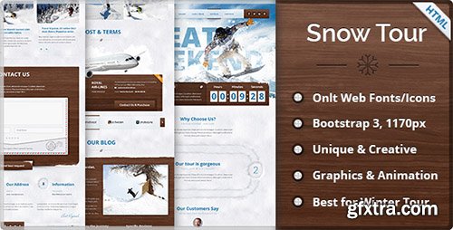 ThemeForest - Snow Tour - Responsive Winter Travel HTML Template - RIP