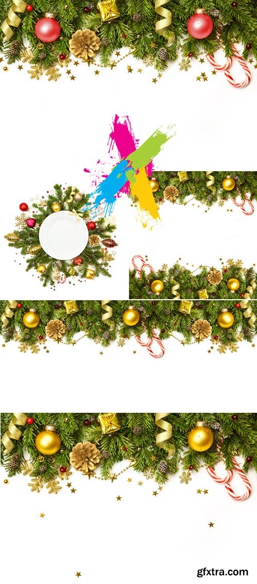 Stock Photo - Christmas Borders