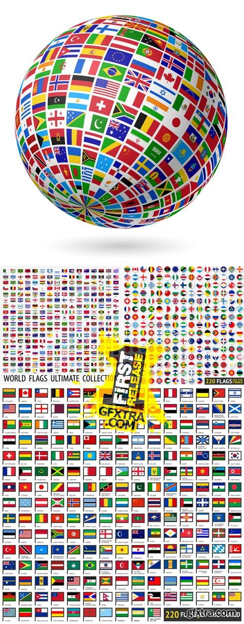 220 Flags of the World Vector