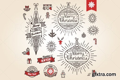 CreativeMarket - Christmas Labels 101774