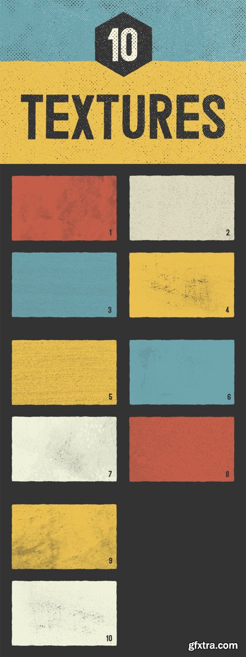 CreativeMarket - Halftone Textures - 10 Pack 15098