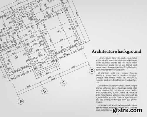 Stock Vectors - Architectural background 3, 25xEPS