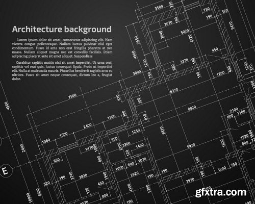 Stock Vectors - Architectural background 3, 25xEPS