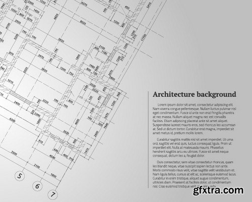 Stock Vectors - Architectural background 3, 25xEPS