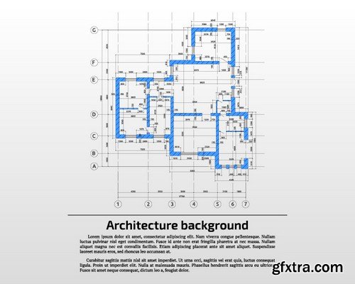 Stock Vectors - Architectural background 3, 25xEPS