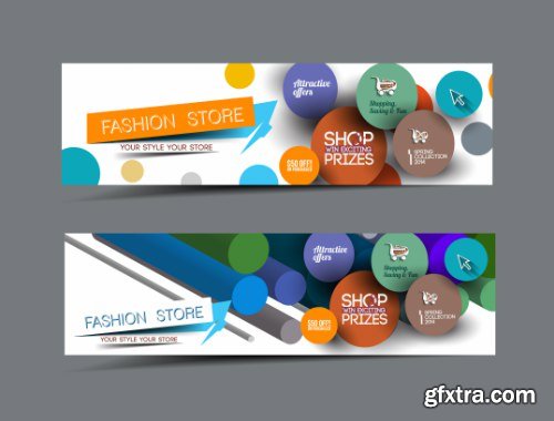 Fashion Store Flyer Vectors 25xEPS