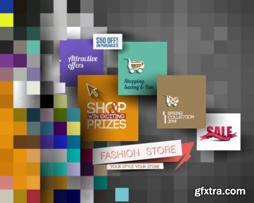 Fashion Store Flyer Vectors 25xEPS