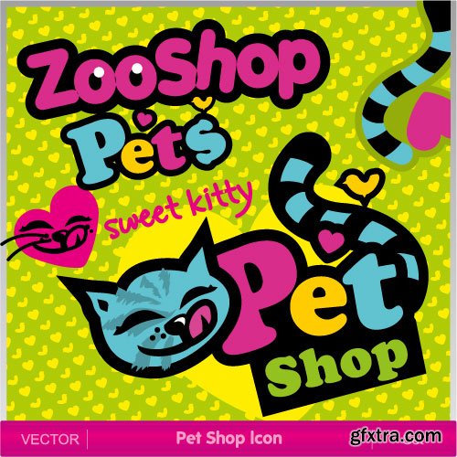 Cat & Dog Petshop Logos 2, 25xEPS