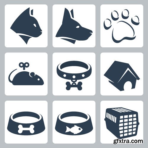 Cat & Dog Petshop Logos 2, 25xEPS