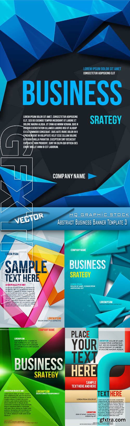 Stock Vector - Abstract Business Banner Template 3