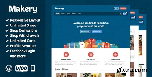 ThemeForest - Makery v1.1 - Marketplace WordPress Theme