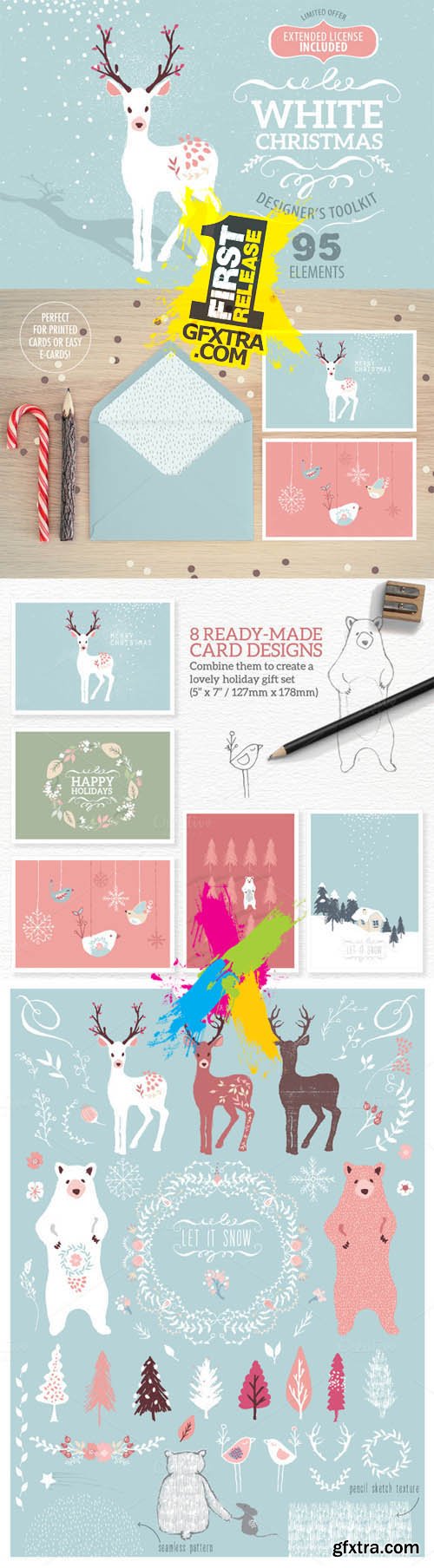 White Christmas designer toolkit