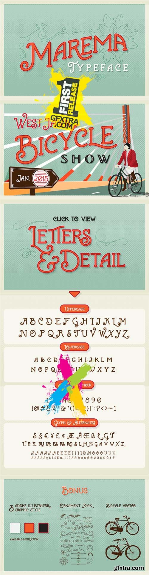 Marema Typeface Font