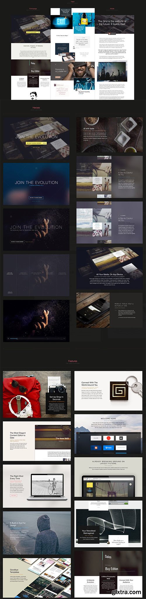 PSD Web Templates - The Grid