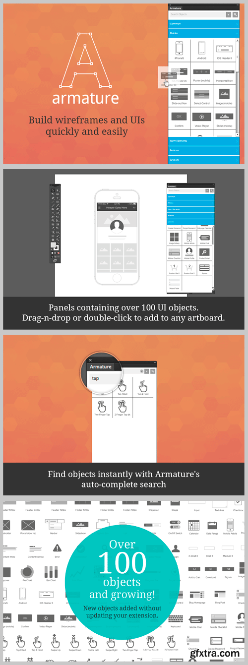 Armature - Drag-n-Drop Wireframing Extension