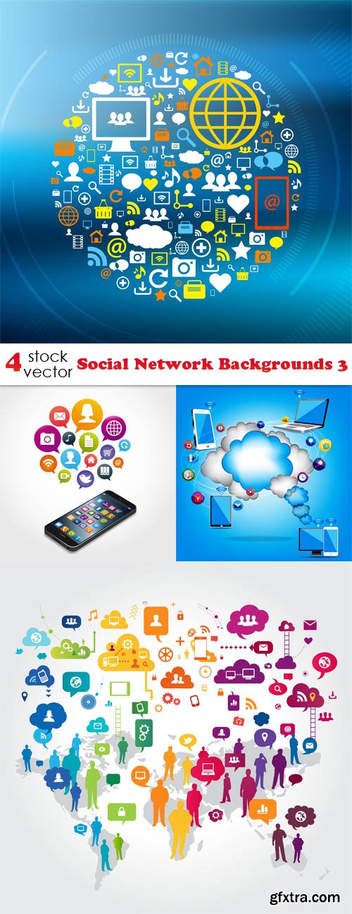 Vectors - Social Network Backgrounds 3