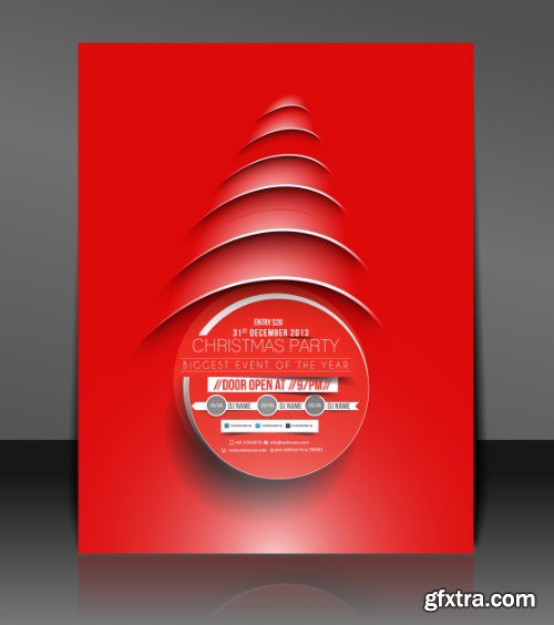 Christmas Party Flyers 25xEPS