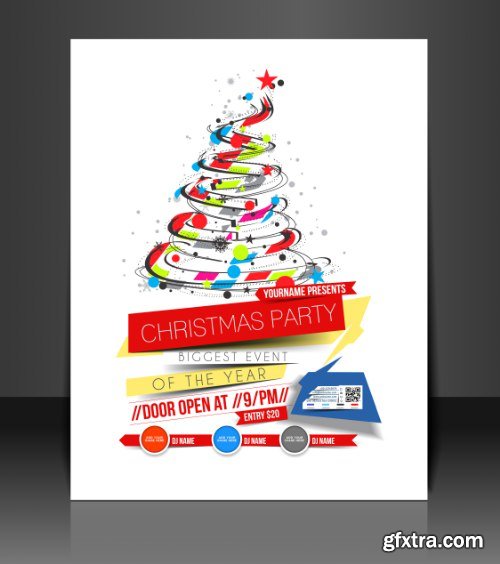 Christmas Party Flyers 25xEPS