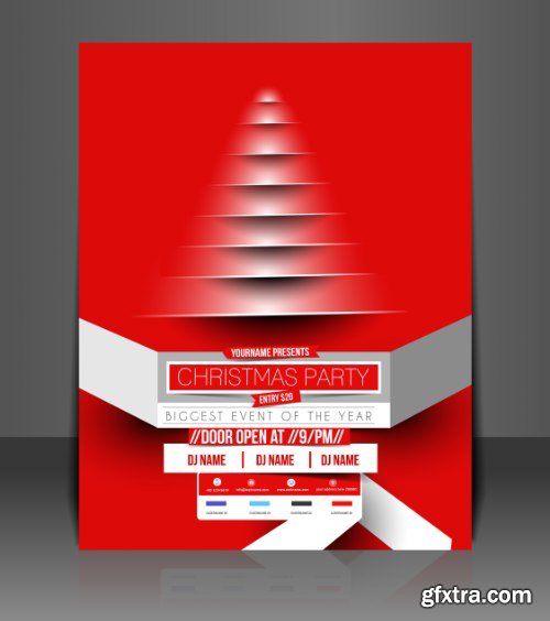 Christmas Party Flyers 25xEPS