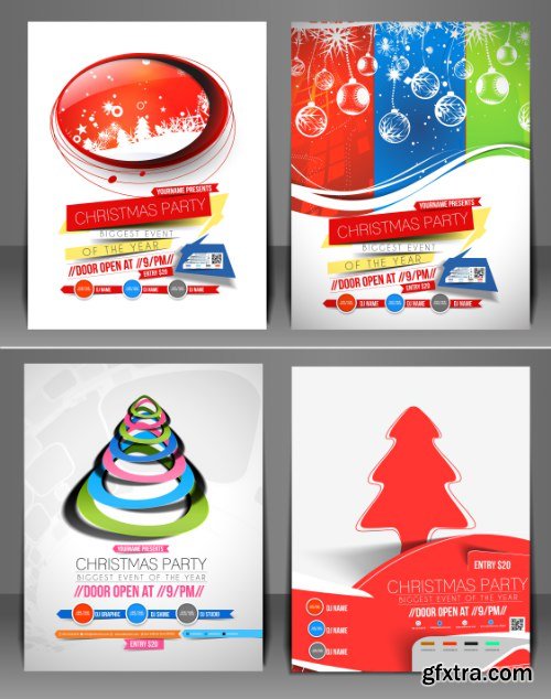 Christmas Party Flyers 25xEPS