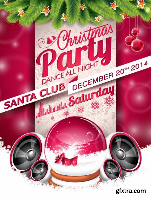 Christmas Party Flyers 25xEPS