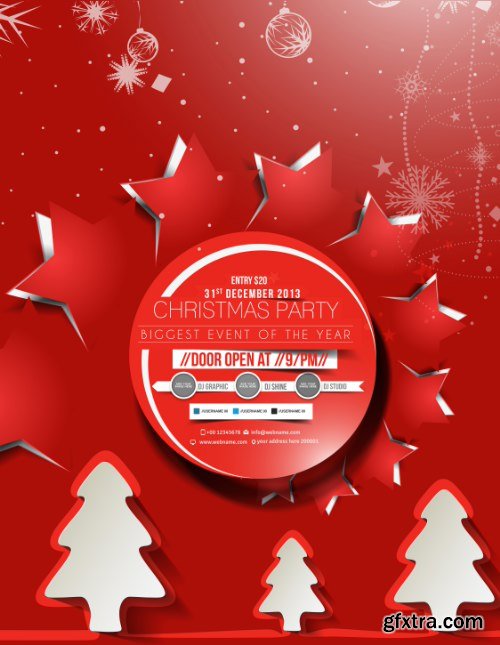 Christmas Party Flyers 25xEPS