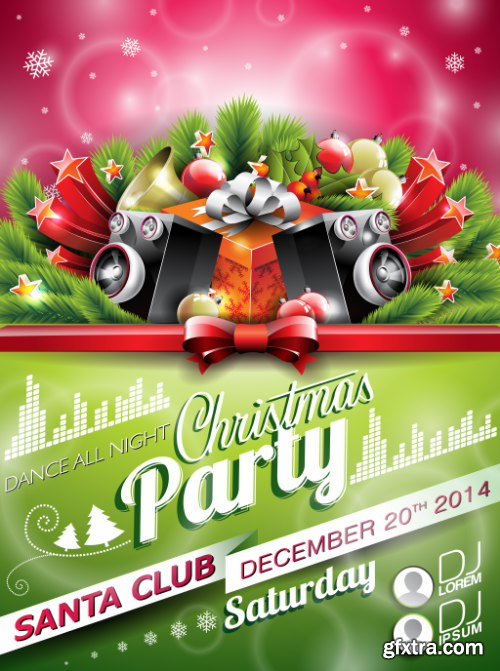 Christmas Party Flyers 25xEPS