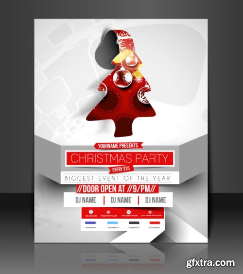 Christmas Party Flyers 25xEPS